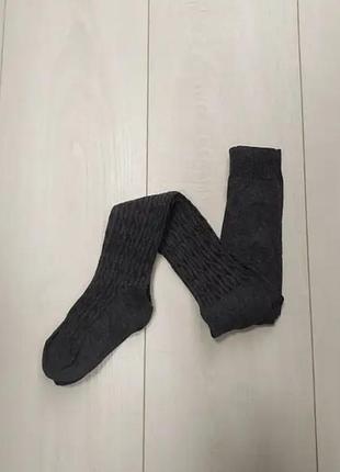 Колготи дитячі сірі з візерунком primark 104, 110см2 фото