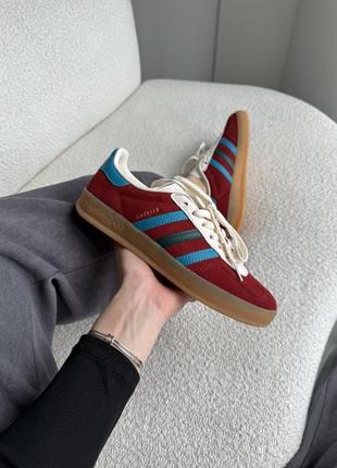 Adidas gazelle red/blue/white