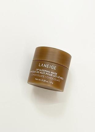Нічна маска для губ "шоколад" laneige lip sleeping mask chocolate, 8g