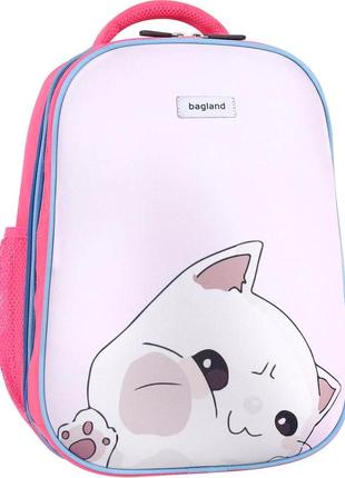 Рюкзак шкільний з ортопедичною спинкою для дівчинки 1 2 3 клас, каркасний дитячий портфель з єдинорогом9 фото