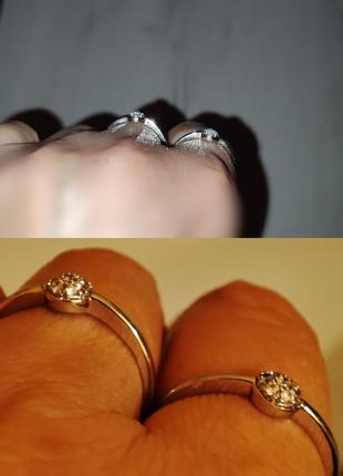 Милое родированное кольцо. ювелирная бижутерия. стойкая к воздействиям8 фото