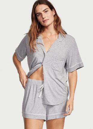Піжама victoria's secret modal short pajama set heather grey