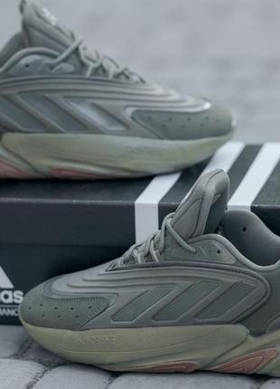 Мужские текстильные, зеленые, стильные кроссовки adidas ozelia. от 41 до 45 р. 0756 ал демисезонные3 фото