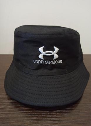 Панама шляпа under armour (ундер армор) двухсторонняя черная белая 56-58 размер