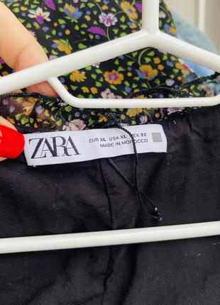 Zara легкое платье в цветочек4 фото