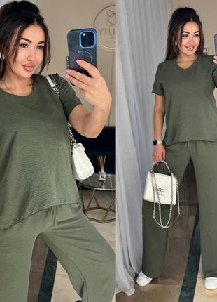 Sale🔥 брючний костюм жатка оверсайз