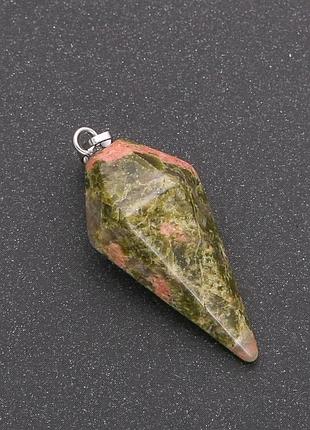 Кулон яшма геліотроп