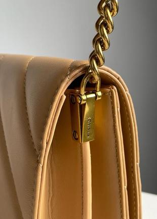 Жіноча сумка 👜 pinko large love bag click big chevron beige6 фото