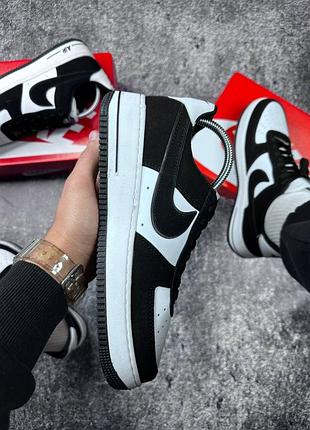 ⚡️кросівки nike air force 1 white-black 4