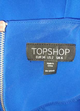 Topshop приголомшлива синя сукня з подовженою спинкою, р.34, xs10 фото