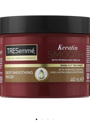 Маска для волосся розгладжуюча tresemme keratin smooth deep smoothing 440ml