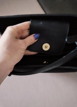Чорна сумка zara через плече маленька сумочка3 фото