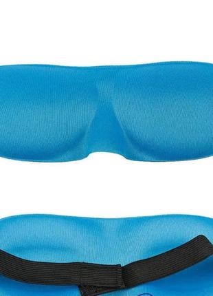 3d очки для сна silenta, небесно-голубой цвет! 3d маска для сна. супер мягкая!2 фото