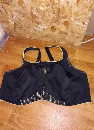 42dd, 95dd , m&ѕ, англия! черный спортивный бюстгальтер на косточках ...