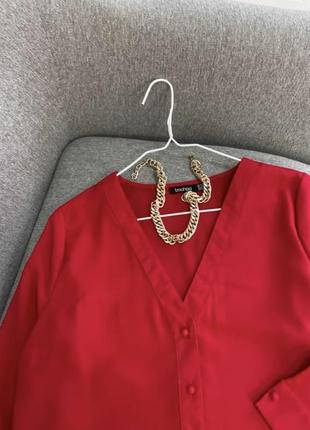 Червона блуза boohoo2 фото