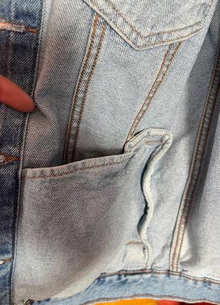 Піджак дівчачий xs/s джинс.
стан ідеал.8 фото