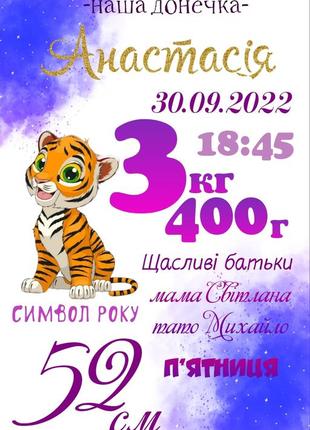 Подарунок метрика
