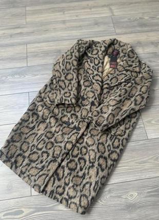 Пальто жіноче леопардове