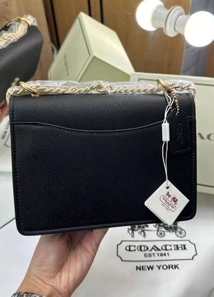 Сумка клатч coach black-brown premium5 фото