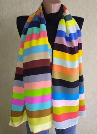 Chalet яскравий вінтажний шовковий шарф