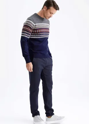Пуловер чоловічий з круглим вирізом, 3xl5 фото