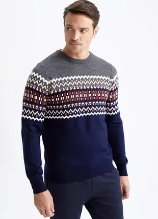 Пуловер чоловічий з круглим вирізом, 3xl6 фото