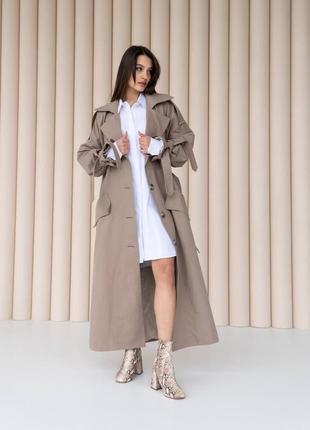 Котоновий тренч на підкладці в трендовий довжині 🔥