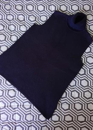 Безрукавка-гольф темно-синего цвета (р. м-46)