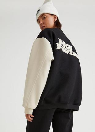 Куртка бомбер оверсайз no fear x h&m