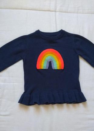 Кофточка ,свитерок на девочку с радугой primark1 фото