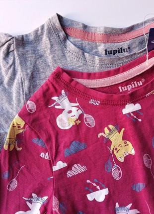 2-6 лет набор реглан и футболка для девочки улица дом кофта лонгслив хлопок длинный рукав прогулка6 фото