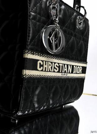 Сумка чорна christian dior2 фото