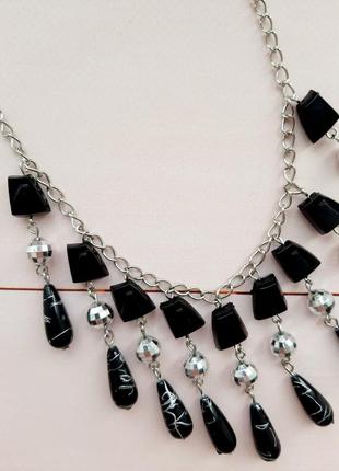 Комплект набір біжутерії намисто з сережками новий ланцюжок ожерелье