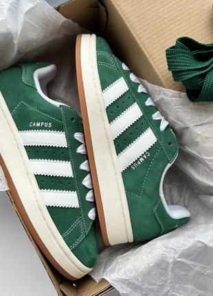 Adidas campus original 00s dark green cloud но3472 / кампус оригінал3 фото