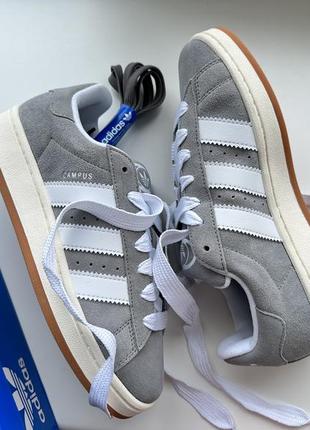 Adidas original campus 00s grey white hq8707 / кросівки сірі кампус3 фото