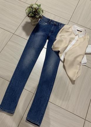 Базовые джинсы скини, h&m, размер с/м2 фото