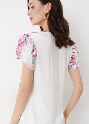 Блузка з квітковим візерунком4 фото