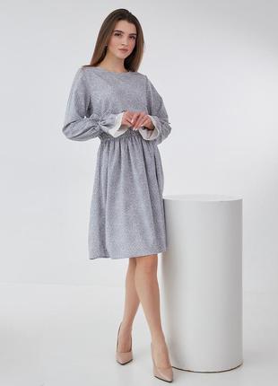 Сукня з вишуканими рукавами4 фото