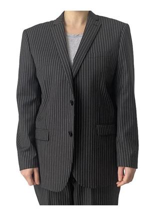 Стильний блейзер в полоску з вовни, стан нової речі