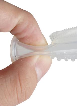Детская силиконовая зубная щетка для десен , прорезыватель на палец4 фото