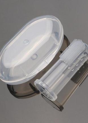 Детская силиконовая зубная щетка для десен , прорезыватель на палец8 фото