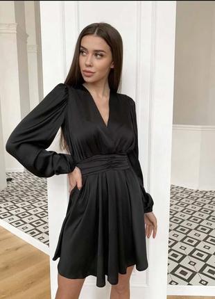 Міні сукня атласна elegance