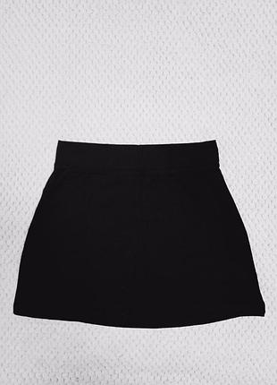 Трикотажная мини юбка h&m размер xs