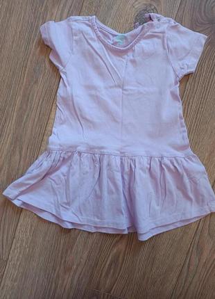 Дитячі плаття, пісочник, блузка (9-12 міс, 80 см) ціна за все4 фото
