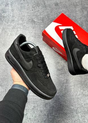 Чоловічі кросівки nike air force black / кросівки весна-осінь