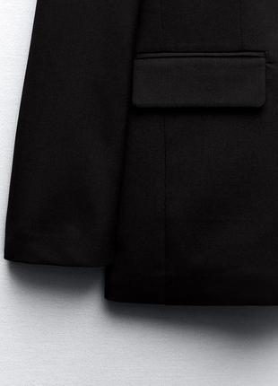 Базовий блейзер zara , піджак , жакет чорний . нова колекція весна 20248 фото