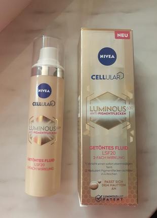 Тональный флюид  luminous nivea ,оригинал германия