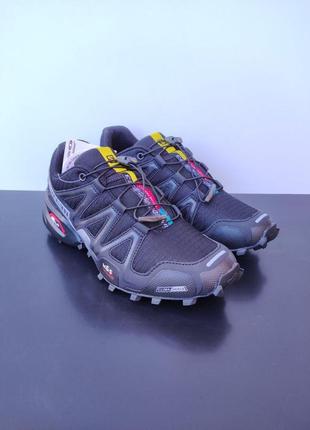 Чоловічі кросівки salomon speedcross grid black&silver 41-458 фото