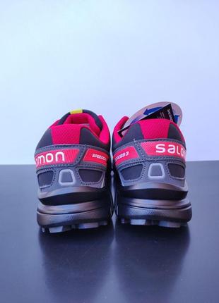 Чоловічі кросівки salomon speedcross black&red 41-458 фото