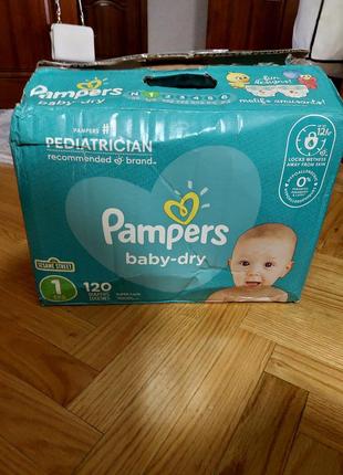 Pampers підгузки 1 (4-6 кг) 120 шт